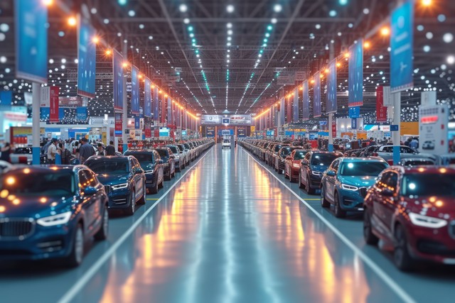 一身素雅打扮的郭晶晶今天悄然現(xiàn)身廣州車展